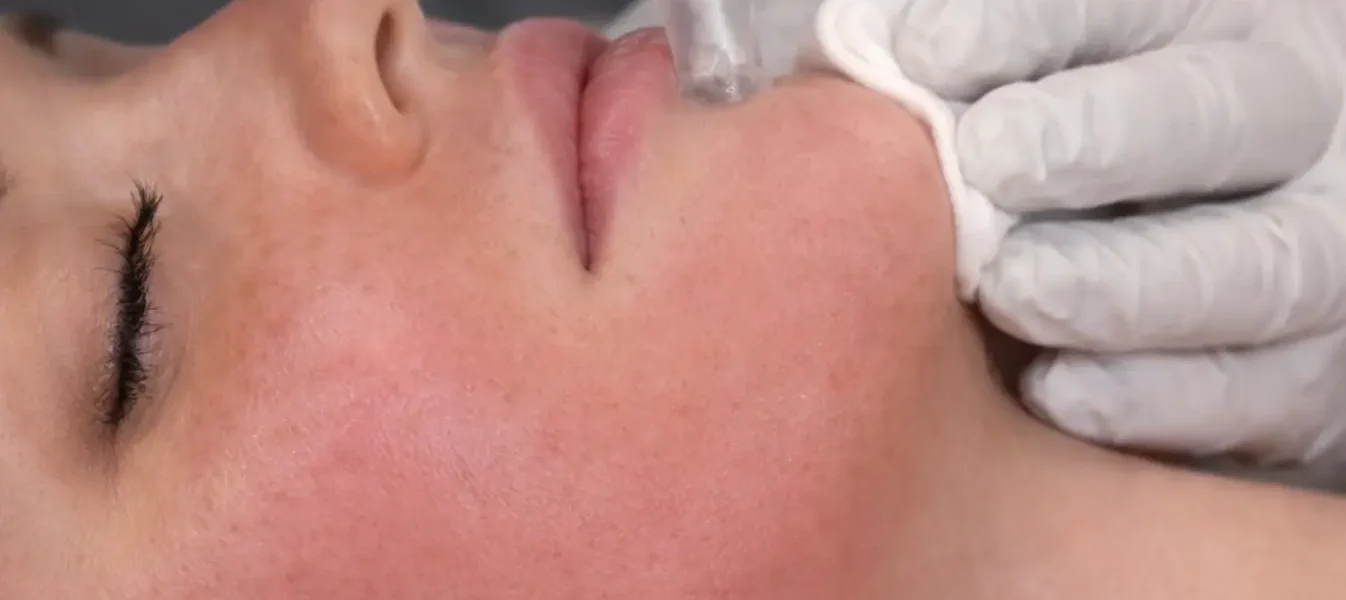skin microneedling before and after